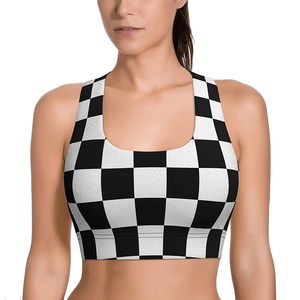 Women's Top Selling Sports <b>Bra</b> Custom Wholesale Medium Support Seamless with Front Logo Breathable Feature <b>Low</b> MOQ - Product Image 1