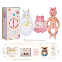 Poupée Bébé Reborn Réaliste en Silicone Intégral de 16 Pouces Babeside, Modèle Fille, Prête à l'emploi depuis l'Entrepôt Américain, Vente en Gros
