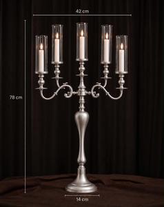New Design Flowers Contemporary <b>Black</b> Metal Handmade <b>Candelabra</b> Candle Stand Stylish Holder Living Room Christmas Wedding Table - Product Image 2
