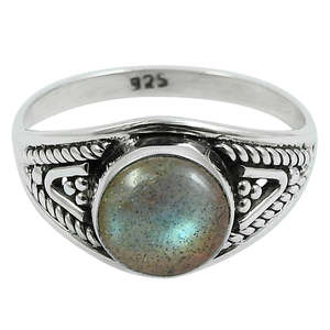 Exclusive Unisex Design <b>Labradorite</b> Gemstone <b>Ring</b> Made of Solid 925 Sterling Silver Wholesale Online Manufacture Bohemian <b>Ring</b> - Product Image 1