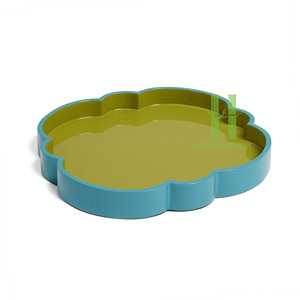 Bandeja de laca artesanal de Vietnam con hermosos detalles artesanales para café, repostería o joyería a precios de fábrica. - Product Image 4