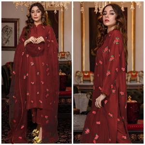 2022 Venta caliente indio pakistaní Salwar Kameez hecho a mano con el último trabajo de secuencia de seda pesada bordado completo para adultos - Product Image 5
