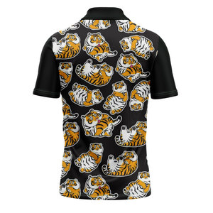 เสื้อโปโลสำหรับผู้ชายสวมใส่สบายและมีสไตล์แบบคลาสสิกเสื้อกีฬาพิมพ์ซับลิเมชันตามสั่ง - Product Image 2