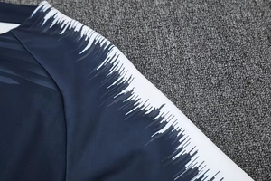 Custom Football Training Tracksuit Navy 1/4 Zip Drill Top Tapered Pants Sublimated Soccer Kit OEM - Product Image 3