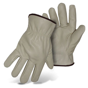 Comfortable Cowhide Leather Working Gloves Heavy Duty Palm <b>Grip</b> Leather Working Gloves - Product Image 5