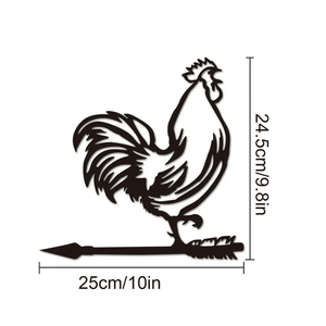 CIFbuy Décoration murale d'extérieur en fer de style ferme vintage, enseigne décorative pour jardin, TikTok pour service de retrait Temu - Product Image 6