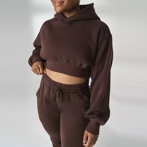 Sudadera Corta para Mujer, Moderna, Económica, Duradera, Antiencogimiento, Ligera, Corte Holgado, Estilo Informal - Product Image 3
