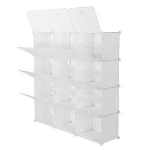 Scarpiera Portatile a 7 Livelli per 42 Paia, Organizzatore a Torre con 21 Scomparti, Mobile Contenitore Espandibile per Tacchi, Stivali, Ciabatte e Scarpe - Product Image 5