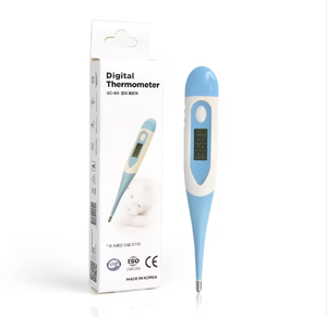 Digital <b>Thermometer</b> GC-60 Blue Reusable Home Use Made In Korea CE ISO Certified - Product Image 1