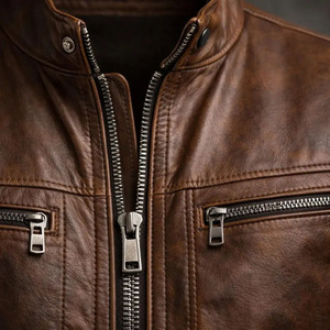 Chaqueta de Cuero Personalizada de Buena Calidad de Comfortex International para Hombre, Chaqueta de Cuero Original Personalizada para Motocicleta - Product Image 3