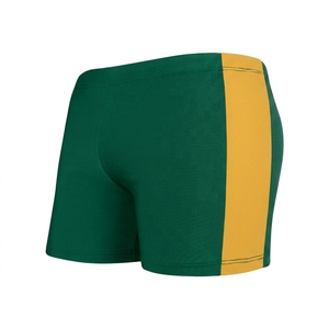 Custom <b>Men's</b> Mid Quick-Drying Eco-Friendly Canvas Boardshorts Waterproof Solid Pattern Boxer <b>Trunks</b> Casual Style Beach Swimsuit - Product Image 2