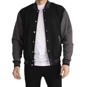 High Quality Mens Varsity Baseball <b>Jacket</b> with <b>Leather</b> Sleeves <b>Winter</b> <b>Jacket</b> Stylish Letterman Outerwear - Product Image 4