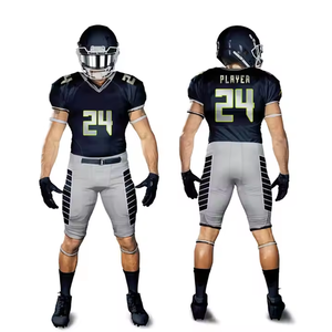 Budget Friendly Custom American Football Uniforms Durable Sublimated Jerseys Breathable Quality Tailored Team Shorts Low Prices - Product Image 1