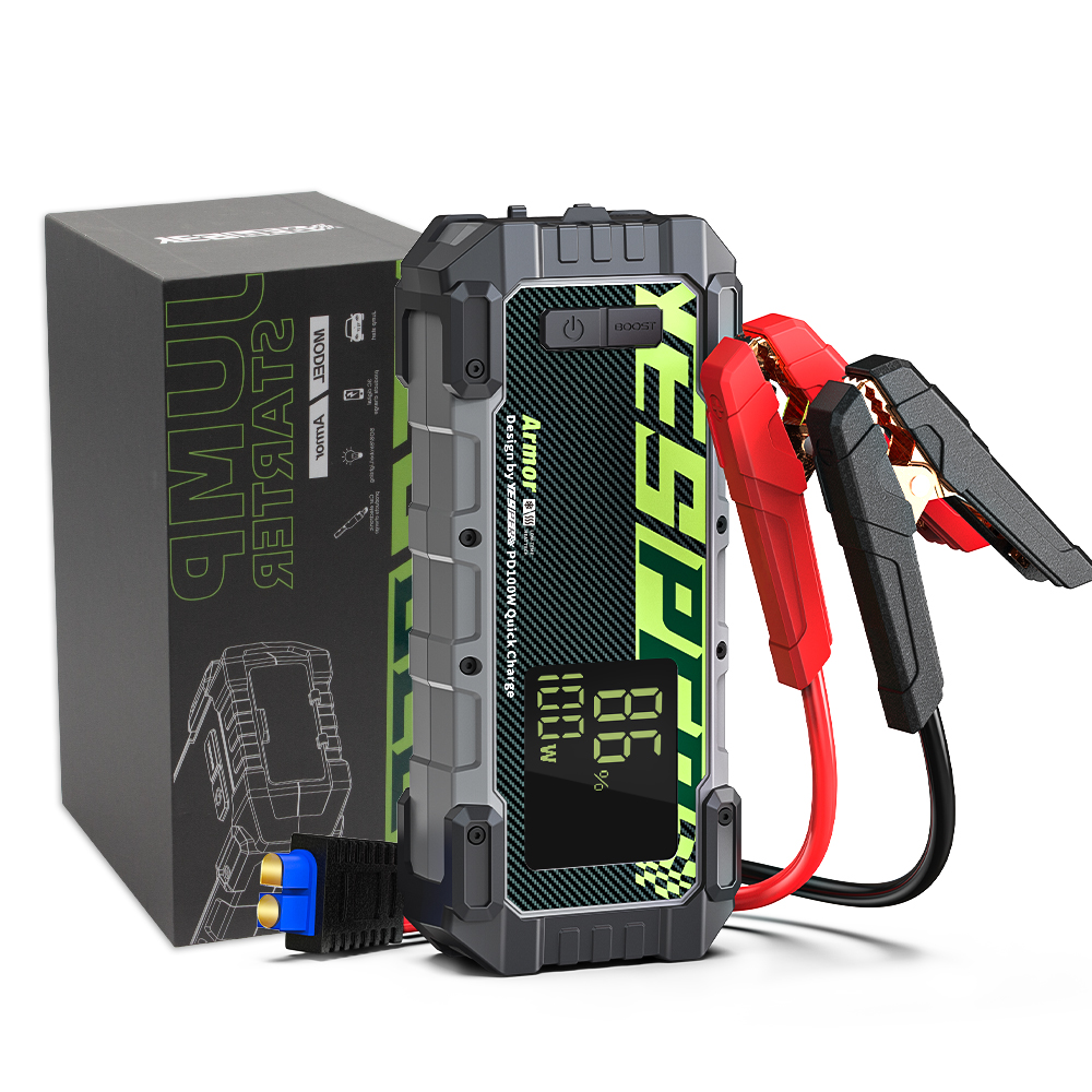 YESPER Armor Aquecimento jump starter bateria 2000mAh bateria de carro booster com aquecimento para baixa temperatura