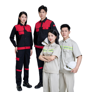 เสื้อแจ็คเก็ตทำงานผ้าโพลีเอสเตอร์ทันสมัย ผสมผสานฟังก์ชั่นและการออกแบบที่สวยงาม ทนทาน แขนยาว ระบายอากาศได้ดี แห้งเร็ว เหมาะสำหรับโรงงาน - Product Image 4
