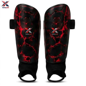 Protège-tibias professionnels avec logo personnalisé, équipement de sport de protection, design personnalisé, logo, haute résistance aux chocs, pour usage sportif. - Product Image 2