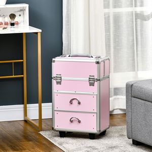 Grande custodia per il trucco per il treno con chiusura a chiave - Product Image 1