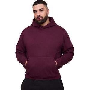 Sudadera con Capucha de Alta Calidad para Hombre, con Logotipo Personalizado, Estilo Informal, Color Sólido, Teñido Liso, para Invierno - Product Image 1