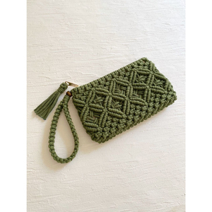 Sac à bandoulière en macramé rose tissé à la main de style moderne avec franges à pompons, petit sac de plage à bandoulière pour femmes au meilleur prix - Product Image 6