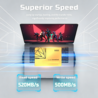 Nouvel ordinateur de jeu Esports, composants de mise à niveau du PC de bureau, performances élevées, SSD SATA3 interne de 2,5 pouces, boîtier en alliage d'aluminium, 520 Mo/s