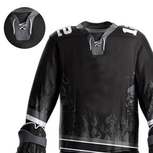 Camisetas de Hockey sobre Hielo Personalizadas Unisex para Equipos, 100% Poliéster, Secado Rápido, Transpirables, Antibacterianas, Impresión por Sublimación, Venta al Por Mayor - Product Image 6