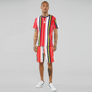 New arrival Summer Sublimation T-Shirt and Shorts Sets <b>Twinset</b> Worsted Fabric 100% Organic Cotton Eco-Friendly - Product Image 3