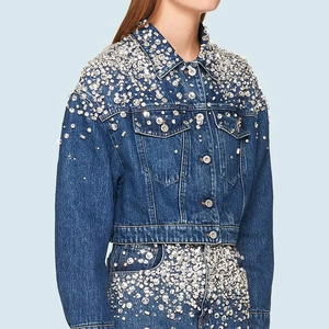 แจ็คเก็ตผ้าแคนวาสย้อมสีล่าสุดปี 2026 สำหรับผู้หญิง สวมใส่สบายในฤดูหนาว ผ้าฝ้ายกันยับ รับสกรีนโลโก้และสีตามสั่ง - Product Image 5