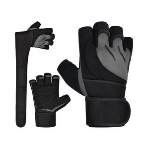 Gants de musculation pour la gym et l'entraînement, à demi-doigts, avec sangle de poignet réglable et séchage rapide - Product Image 1