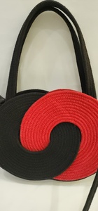 Bolso de mano de paja tejida con cierre magnético, bolso portátil para la playa, bolso de hombro para viaje, para mujer, bolsos de mano para mujer. - Product Image 4