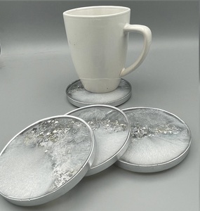 Sous-verres en résine faits à la main, modernes, personnalisables, épais, résistants à la chaleur, réutilisables, pour la décoration de table à la maison, fabrication artisanale impériale - Product Image 5
