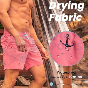 กางเกงขาสั้นผู้ชายสำหรับฤดูร้อน ดีไซน์ใหม่ ผ้าเนื้อนุ่ม ระบายอากาศได้ดี เอวยางยืด น้ำหนักเบา เหมาะสำหรับวิ่ง ผลิตตามสั่งจากซัพพลายเออร์ชั้นนำ - Product Image 5