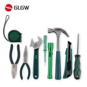 GLGW OEM 9pc Small Compact Multi-purpose Tool Kit Set Box Home Repair Tools Basic Hand Toolbox Hex Keys Pliers Screwdrivers - Product Image 3