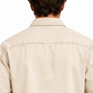 <b>Men</b> <b>Denim</b> <b>Shirt</b> Premium Soft Classic Durable Stylish Casual Chest Pockets Turn-down Collar 100% Cotton Breathable Twill Fabric - Product Image 5