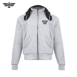 Chaqueta con Capucha para Motocicleta, Forrada Completamente con Fibra de Kevlar y Aramida, con Protección CE, Chaqueta de Seguridad Protectora para Motociclistas, OEM - Product Image 1