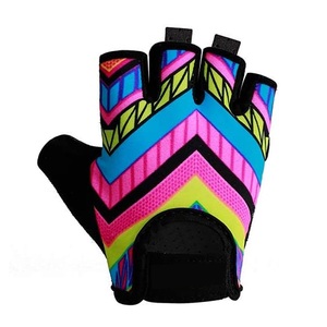 Anti Slip Palm Sublimation Cycling Gloves Sweat Control Hoop And Loop Closure Gloves Mountain Riding Wholesale Cycling Gloves - Product Image 3
