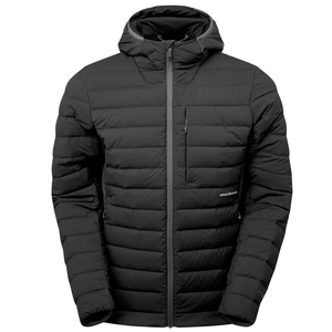 Chaqueta Acolchada con Capucha para Hombre, Negra, Impermeable, Cortavientos, Relleno de Algodón, Cierre de Cremallera, Abrigo Casual de Invierno, Corte Regular, Camuflaje - Product Image 1