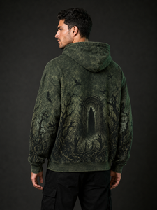 Sudadera con Capucha para Hombre, Estilo Acid Wash, Premium, Gruesa, con Tela Lavada al Ácido, Interior Suave y Diseño Clásico de Pullover - Product Image 6
