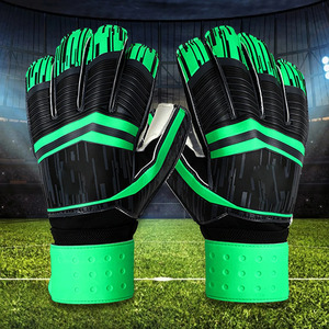 Unisex Full <b>Finger</b> PU Goalkeeper Gloves With Non Slip Palm Adjustable Wrist <b>Strap</b> Breathable Soccer Football Sports Gloves - Product Image 3