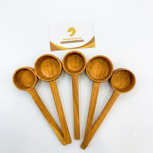 Ensemble de cuillères à mesurer en bois nordique pour la cuisine, la préparation des repas, le service, artisanat fait main du Vietnam, idéal pour un cadeau ou pour la maison. - Product Image 1