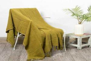 Manta de Algodón Sólido Hecha a Mano, Ecológica y Duradera, para Uso en Todas las Estaciones, para Decoración Moderna de Sala de Estar, Dormitorio y Hostelería - Product Image 5