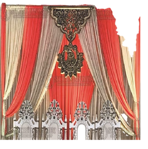 Kundan <b>Frame</b> Fiber Wedding Stage Decorations Elegant Wedding <b>Arch</b> and Backdrop Curtains for Wedding Stage Events Creative - Product Image 1