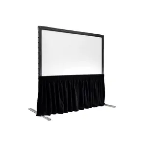 Door to door shipping 300 inch Fast Fold Screen Outdoor Portable Fast Folding Projector Screen, flight case package