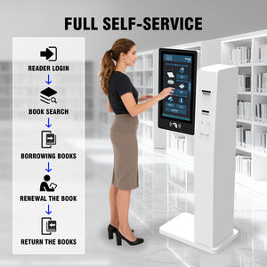 สมาร์ทไลบรารีอุปกรณ์บัตรบริการตนเองแอปพลิเคชั่นและออกตู้อ่านบริการห้องสมุดหน้าจอสัมผัสแบบบริการตนเอง - Product Image 4