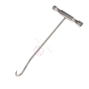 Gancho para Huesos de Acero Inoxidable Alemán con Mango en T de 8 Pulgadas |   Instrumento Quirúrgico Ortopédico Reutilizable Grande para Retracción Ósea - Product Image 5