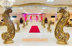 Wedding <b>Wooden</b> Peacock Welcome <b>Gate</b> & Ganesha Gorgeous Peacock Wedding Mandap <b>Gate</b> Wedding Entrance <b>Gate</b> <b>Arch</b> <b>with</b> Ganesha - Product Image 3