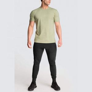 2025 nueva llegada de algodón de manga corta para hombre, camiseta personalizada con estampado de Color puro, ropa personalizada para hombre - Product Image 2