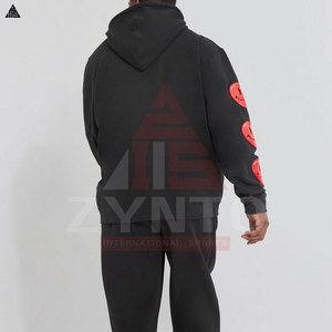 Hoodie unisexe personnalisé pour homme, impression gonflée, grandes tailles, streetwear basique, en coton mélangé et molleton, style puffer - Product Image 2