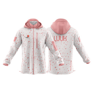Veste coupe-vent décontractée pour homme, respirante, à capuche, avec fermeture éclair personnalisée, motif imprimé, 100% nylon enduit - Product Image 3
