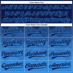 Camiseta de Béisbol Yourteams para Hombre, Manga Corta, Sublimada, Absorbe la Humedad, Ajuste Atlético, Uniforme Azul de Equipo - Product Image 4