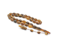 Tasbih Artesanal Ecológico de Cuerno de Búfalo, Cuentas Naturales Hechas a Mano, Regalo Moderno para Meditación Espiritual, Oración o Boda